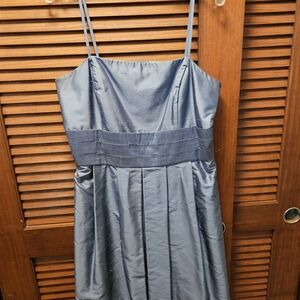 Ann Taylor Blue Satin Wedding Dress